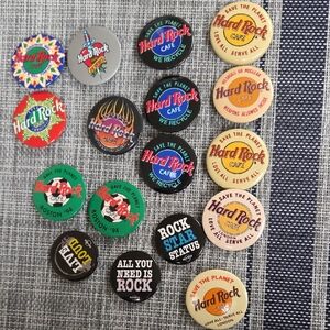 Lot Of 17 Assorted Hard Rock Cafe Pins